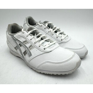 LIGHTLY USED Asics CHEER 8 GS Unisex Kids' Cheer Shoe White US Size 3 Medium